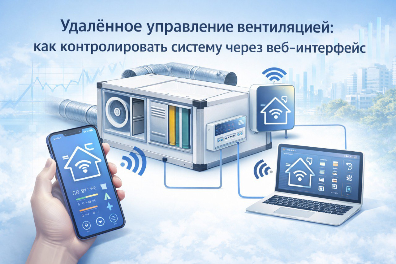 Веб-интерфейс и мобильное управление вентиляцией: полный контроль климата из любой точки мира